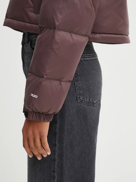 The North Face kurtka puchowa Nuptse kolor brązowy zimowa NF0A5GGEBQ71