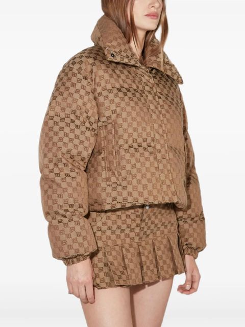 MISBHV jacquard-monogram long-sleeve jacket - Brown