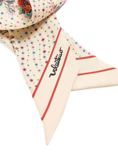 Valentino Garavani floral silk scarf - Neutrals
