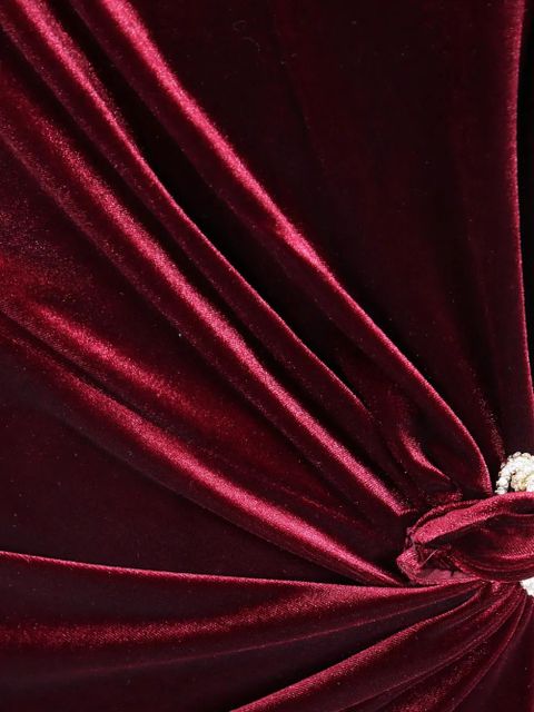 Self-Portrait bandeau maxi dress - Red