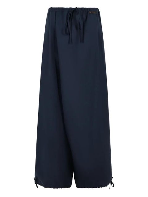 Marni pleated drawstring trousers - Blue - zdjęcie produktu nr 1