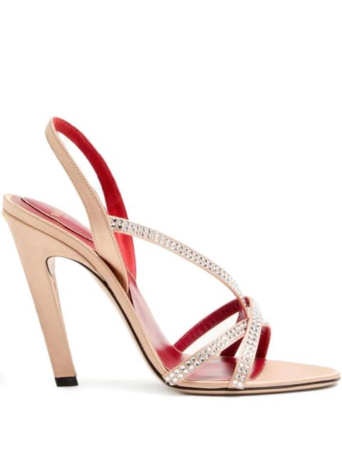 Valentino Garavani 105mm Dans Le Foyer crystal-embellished slingback sandals - Pink - zdjęcie produktu nr 1