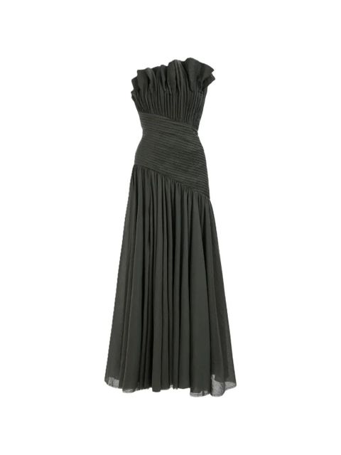 Aje Aquiline strapless fanned gown - Grey - zdjęcie produktu nr 1