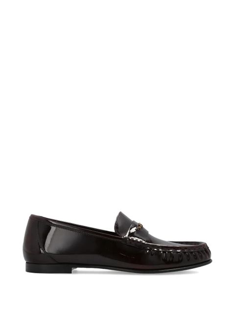 Chloé logo-appliqué leather loafers - Brown - zdjęcie produktu nr 1
