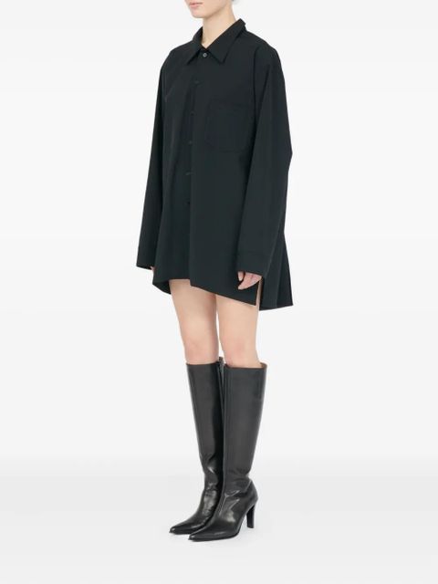 MM6 Maison Margiela long-sleeve shirt dress - Black