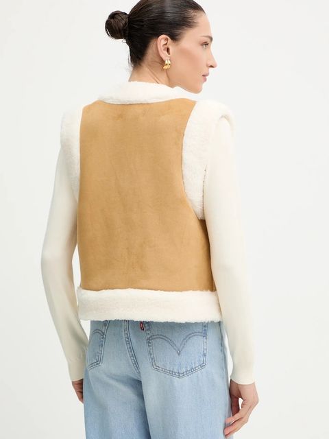 Morgan bezrękawnik kolor brązowy przejściowy VPIPO - zdjęcie produktu nr 2