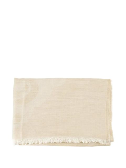 Max Mara logo cashmere scarf - Neutrals - zdjęcie produktu nr 2