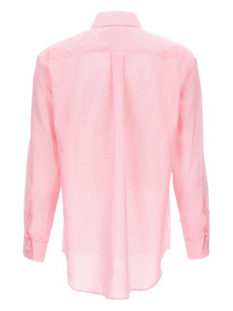 Comme Des Garçons checked long-sleeve shirt - Pink - zdjęcie produktu nr 2