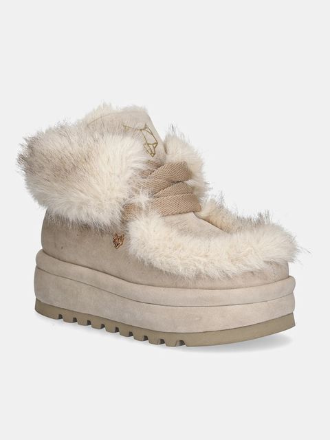 Naked Wolfe śniegowce Bambi kolor beżowy Bambi Faux Fur Suede Ice - zdjęcie produktu nr 1