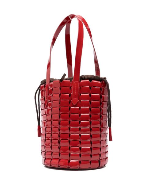 DRAGON DIFFUSION leather bucket bag - Red - zdjęcie produktu nr 2