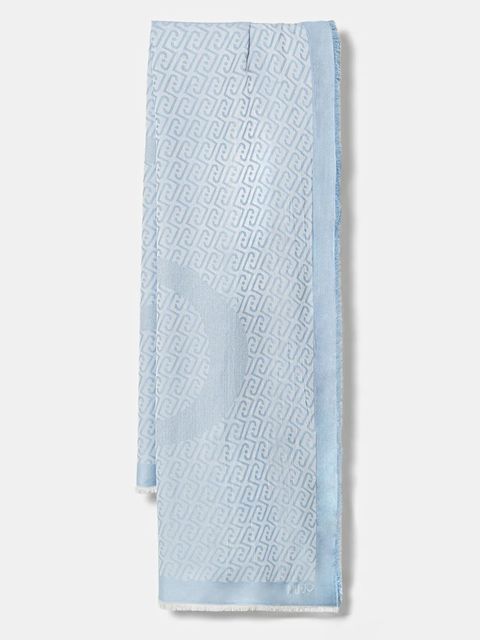 Liu Jo szal damska kolor niebieski wzorzysta 2A6001 T0300 - zdjęcie produktu nr 1