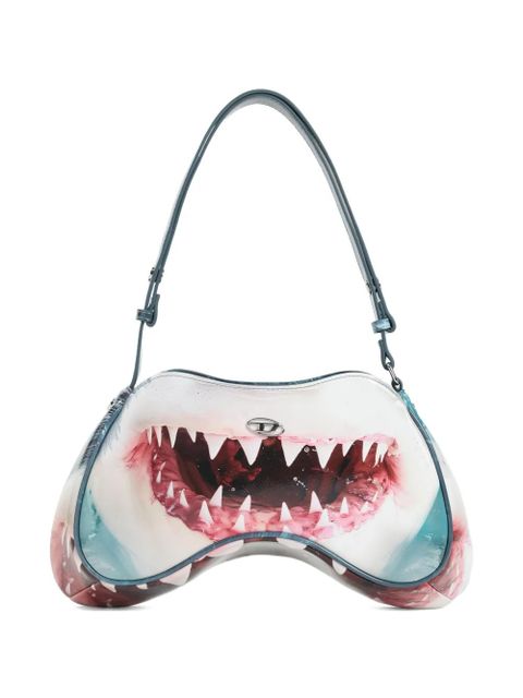 Diesel Play shark-mouth shoulder bag - Blue