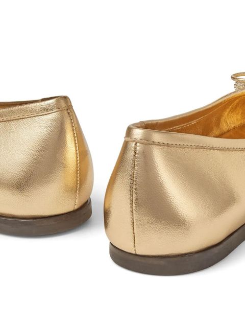 Jimmy Choo Elme ballerina shoes - Gold