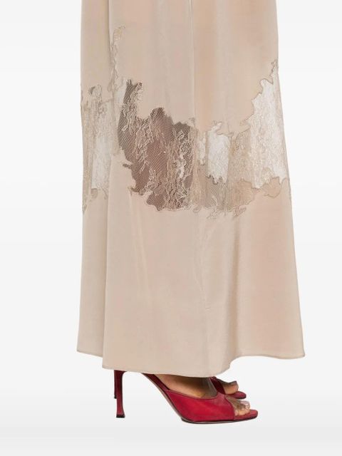 STAUD lace-trimmed slip dress - Neutrals