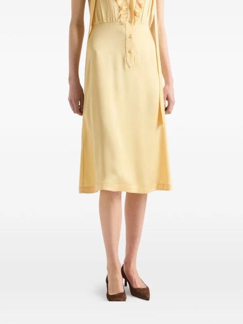 Prada satin crepe dress - Yellow