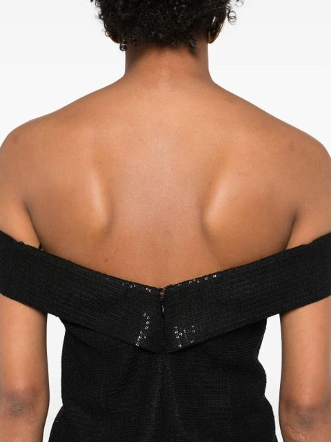 Eleh sequin-embellishment mini dress - Black