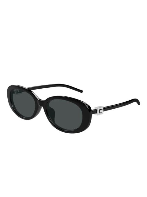 Gucci Eyewear oval-frame sunglasses - Black - zdjęcie produktu nr 2