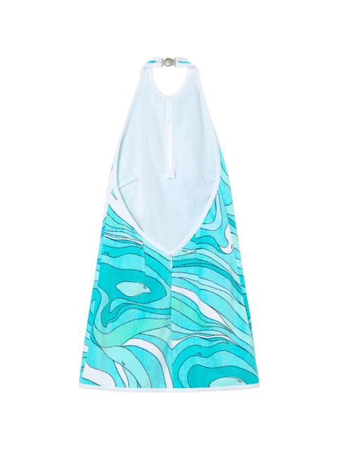 PUCCI Marmo-print terry dress - Blue - zdjęcie produktu nr 2