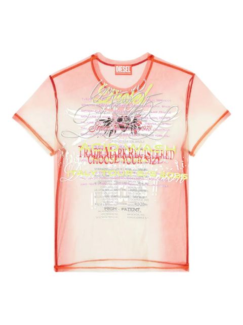 Diesel Remaster Capsule T-Yrac T-shirt - Pink - zdjęcie produktu nr 1