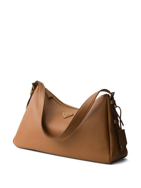Prada large Aimée shoulder bag - Brown