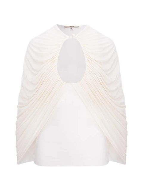 MANURÍ draped blouse - Neutrals - zdjęcie produktu nr 1