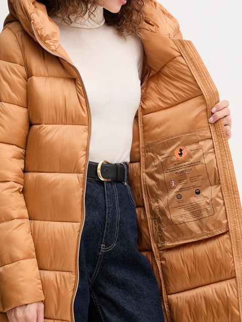 Save The Duck kurtka LYSA kolor brązowy zimowa D40279W.IRIS21