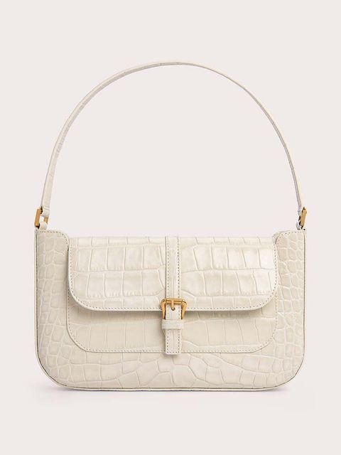 By Far torebka skórzana kolor beżowy 19FWMDASCEDMED