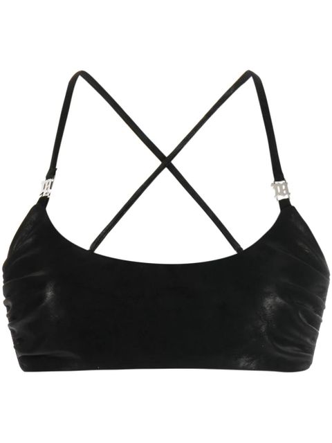 MISBHV faux-leather bra top - Black - zdjęcie produktu nr 1