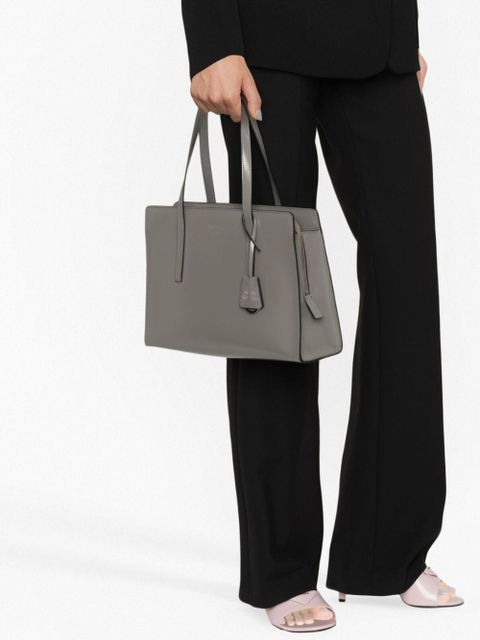 Prada large Re-Edition 1995 leather handbag - Grey