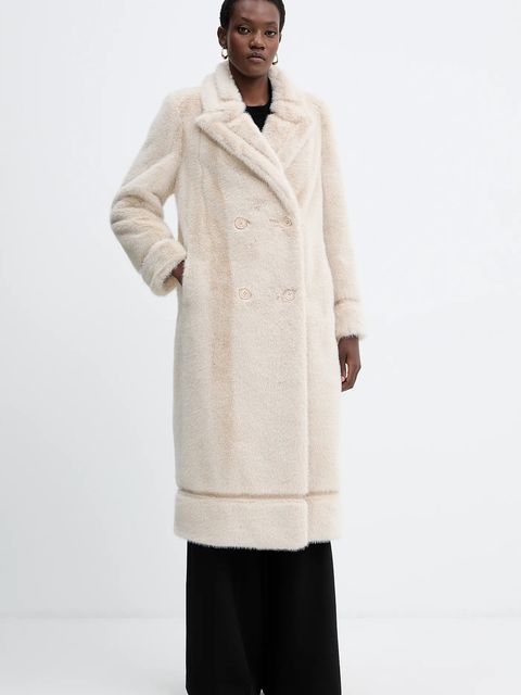 Twinset płaszcz kolor beżowy 252TT2152 - zdjęcie produktu nr 1