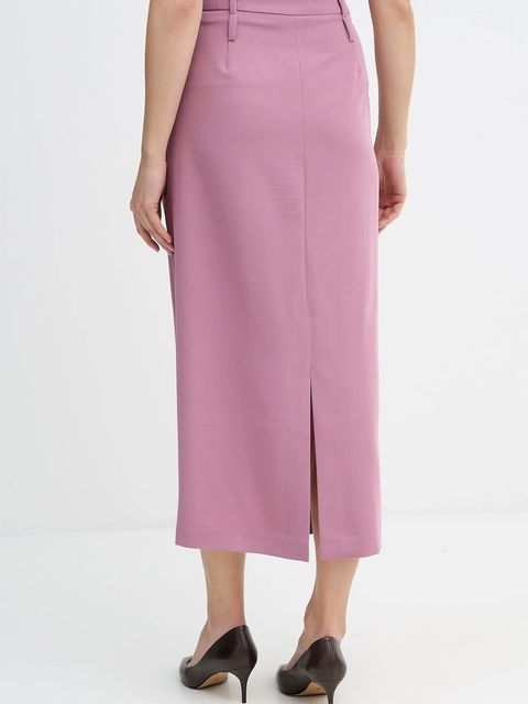 Sisley spódnica kolor różowy maxi ołówkowa 4KVXL002W