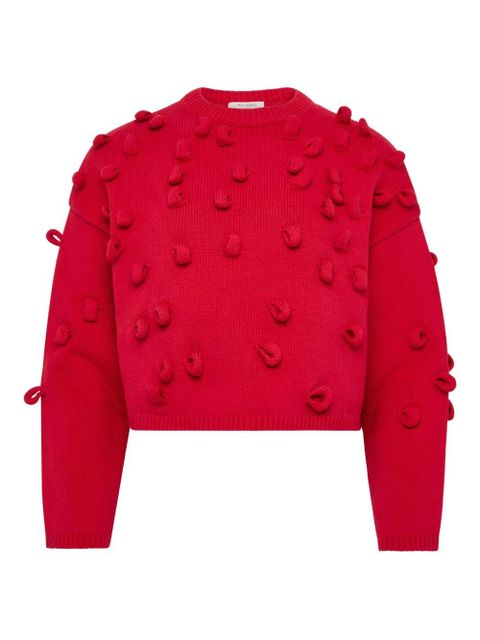 JW Anderson cropped loop jumper - Red - zdjęcie produktu nr 1