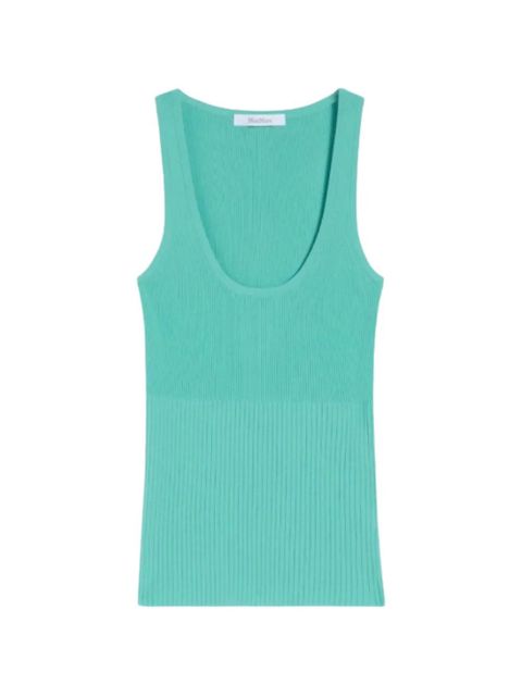 Max Mara Mxmghiro ribbed tank top - Green - zdjęcie produktu nr 1