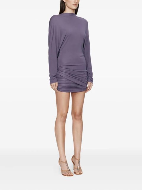 Christopher Esber Luna draped jersey mini dress - Purple - zdjęcie produktu nr 2