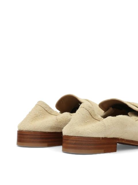 MM6 Maison Margiela leather loafers - Neutrals