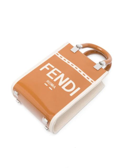 FENDI mini Sunshine tote bag - Brown