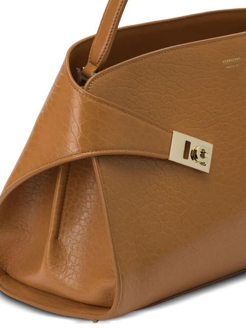 Ferragamo Hug leather tote bag - Brown - zdjęcie produktu nr 2