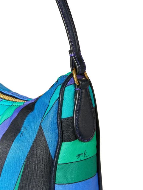 PUCCI Yummy striped shoulder bag - Blue