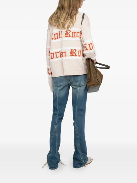 Zadig&Voltaire Markuz stripe-patterned sweater - Neutrals