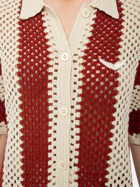 Zadig&Voltaire crochet-knit cardigan - Red