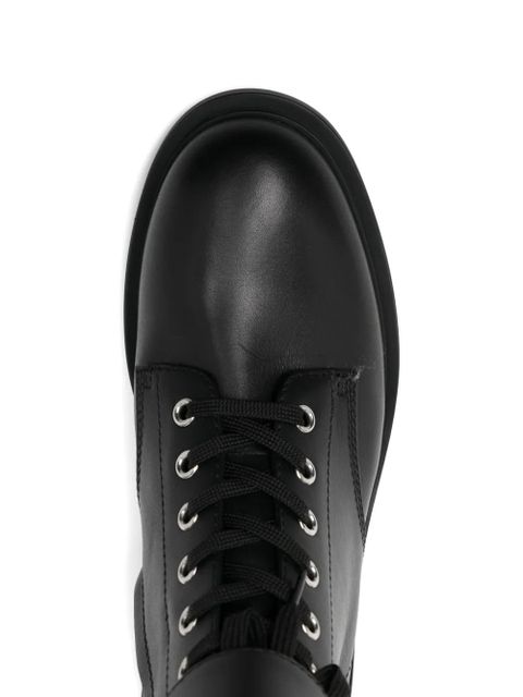 Gianvito Rossi Ripley buckle leather abkle boots - Black