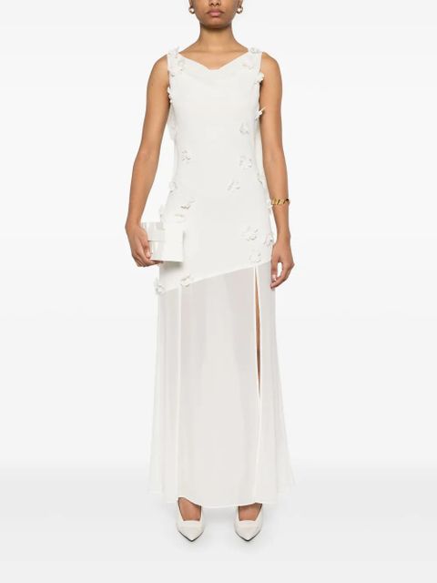 ROTATE BIRGER CHRISTENSEN waterfall maxi dress - Neutrals - zdjęcie produktu nr 2