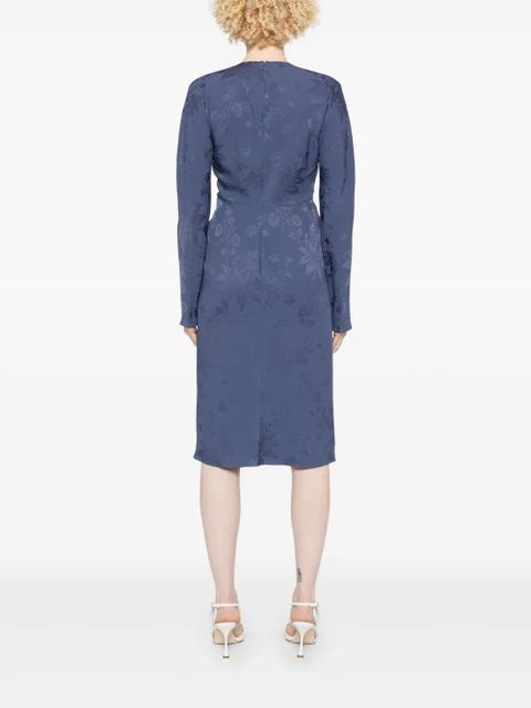 ETRO jacquard midi dress - Blue