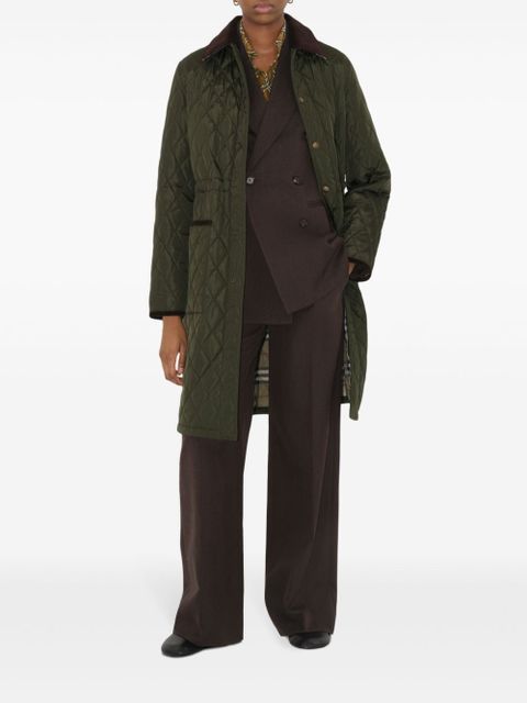 Burberry quilted car coat - Green - zdjęcie produktu nr 2