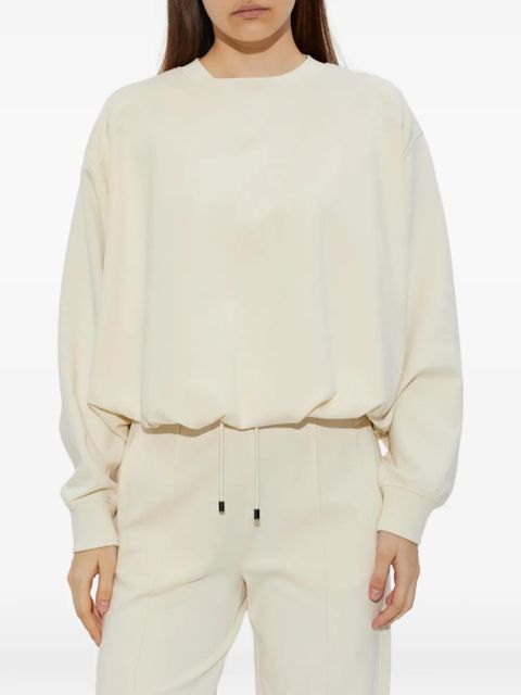 BOGNER Chloe embossed crewneck sweatshirt - Neutrals