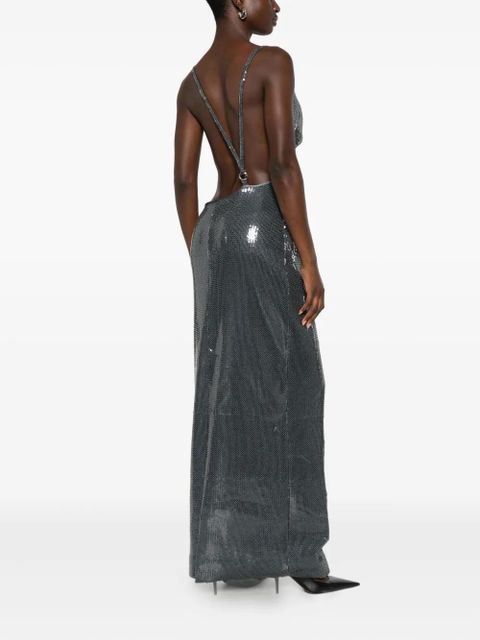 Coperni cowl-neck strap dress - Grey - zdjęcie produktu nr 2