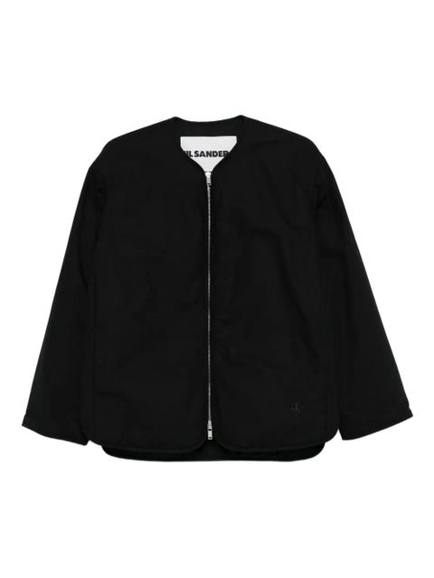 Jil Sander zip-front quilted coat - Black - zdjęcie produktu nr 1