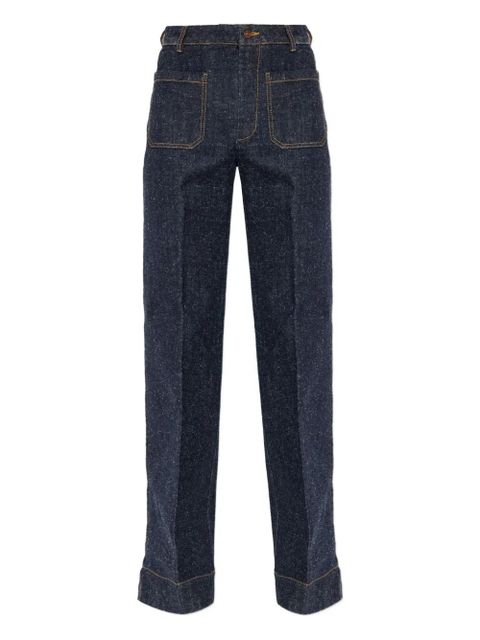Victoria Beckham patch-pocket jeans - Blue - zdjęcie produktu nr 1