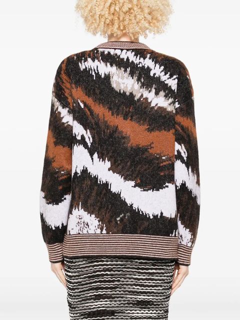 Missoni abstract-print buttoned cardigan - Black