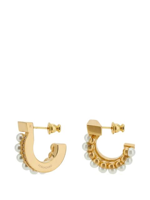 Ferragamo pearl-embellished earrings - Gold